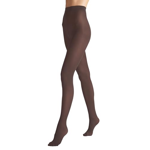 VENEZIANA NUOVA Satinelle 40 DEN Medias Coloridas Mujer - Microfibra - Mate Opacas - Suaves Cómodas - Estilo Elegante Casual - Chocolate - M
