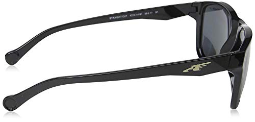Arnette Straight Cut 4214-41/81 Sunglasses, Black/Grey Frame 58mm w/Polarized Grey Lens3