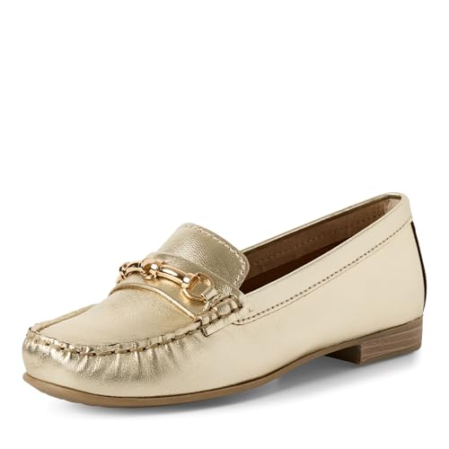 MARCO TOZZI Mujer 2-24207-44 Mocasín Dorado 39 EU, Dorado, 39 EU