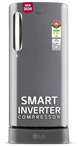 LG 185 L, 5 Star, Smart Inverter, Direct Cool Single Door Refrige...