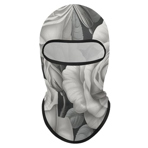 Balaclava de Patrón Rosa Gris para Hombres y Mujeres con Protección UV, para Deportes al Aire Libre, Esquí y Camping miniatura 7