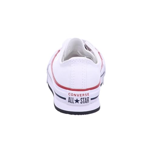 CONVERSE Chuck Taylor All Star EVA Lift Canvas Platform Sneaker, White/Garnet/Navy, 28.5 EU