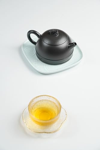 Image of Yixing Clay Teapot 10oz Handmade Zisha Tea Pot Chinese Kungfu Tea Set Kettle (Clay Black 9oz)
