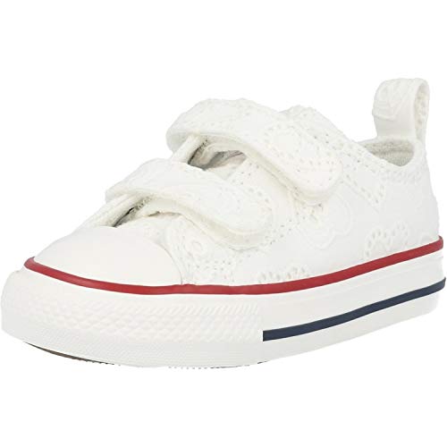 Converse Chuck Taylor All Star 2v   Ox, Zapatillas De Gimnasio Niños, Blanco, 25 EU