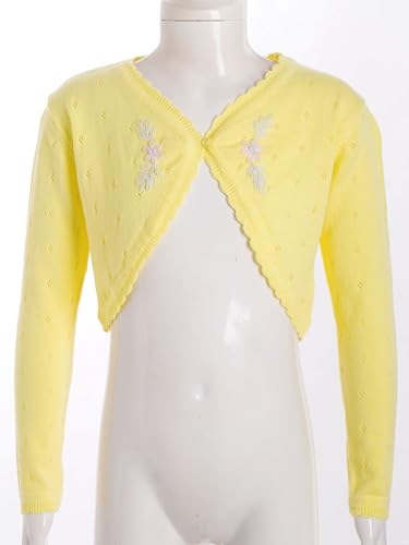 JEATHA Flower Girls Bolero Shrug One Button Cropped Cardigan Tops for Wedding Party Dress Cover Ups2