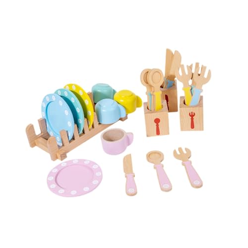 Assiettes bois jouet pour développer l'autonomie et l'imagination