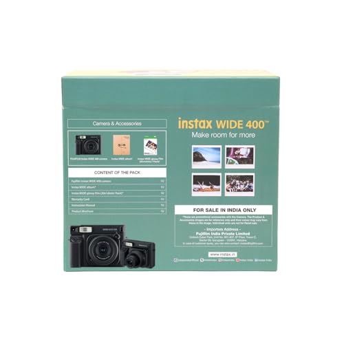Image of Fujifilm Instax Wide 400 Starter Kit Plus Black - 20 Shots