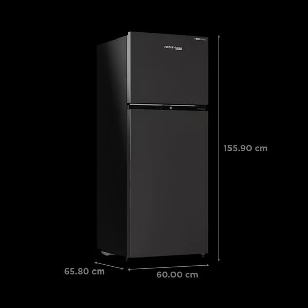 Image of Voltas Beko RFF295D /W0XBR 250 Litres 2 Star Frost Free Double Door Refrigerator Wooden Black