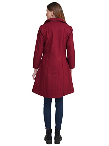Image of AOL Women's Double Breasted Knee Length Coat