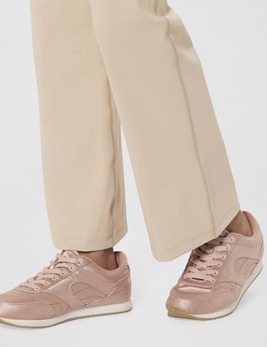 Image of BlissClub Ultimate Flare Pants for Women Upto 5'4 ft | Ribbed Waistband, 4 Pockets | High Waist Trousers and Formal Pants for Office wear