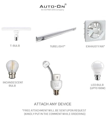 Image of Auto-ON Night-Only Motion Sensor Holder (Motion + Darkness Required) - Bulb Stays OFF in Daylight | Automatic Bulb Control | Pack of 4