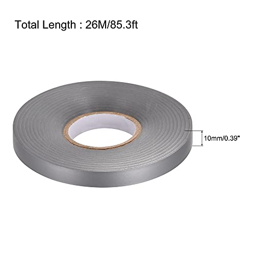 Image of uxcell Insulating Tape 10mm Width 26M Long 0.26mm Thick PVC Electrical Tape Grey 3pcs