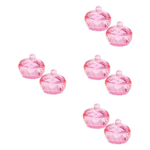 Set de 8 Platos de Acrílico con Tapa para Manicura miniatura 5