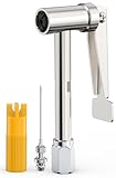 Samffy 90°Degree Grease Gun Coupler Set, Right Angle Zerk Fittings Adapter,Best for Tight Spaces.No Leakage.Easy Use 12000 PSI Quick Release Locking Grease Gun Tip Kit,Long-Lasting,Fits 1/8' NPT