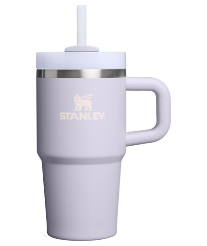 STANLEY Quencher H2.0 Tumbler with Handle and Straw 20 oz | Flowstate 3-Position Lid | Cup Holder Compatible for Travel | Insulated Stainless Steel Cup | BPA-Free | Purple Dust