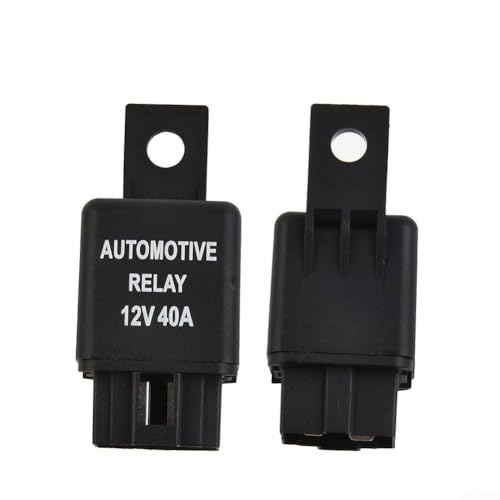 12 V 40 A para SPST de 4 pines automotrices para relé para coche, furgoneta, barco, bicicleta, alarma, control remoto, luces HID y bocinas, paquete