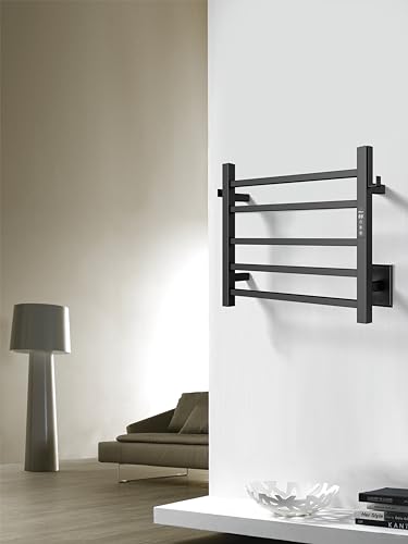 P&Bhusri Heated Towel Rack, 5-Bar Towel Warmer Rack For Bathroom thumb #5