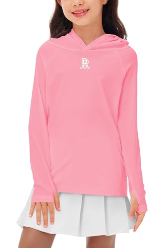 Image of Remimi Kids Sun Shirt Rash Guard Quick Dry Sun Protection Athletic Hoodie Hiking Shirts 3-12 Years