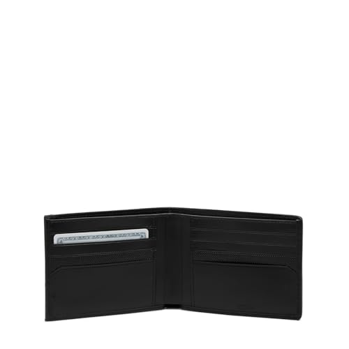 TUMI - Alpha Global Double Billfold - International Bills Wallet - Secure and Durable - Black/Red2