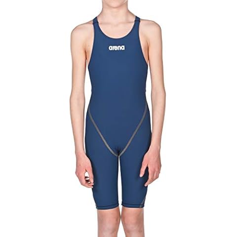 ARENA Mädchen Pwskin Badeanzug, Navy, 152 EU Cover