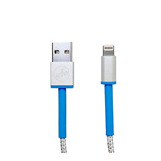 ECHO Ironwire Lightning USB Ladekabel 1.2 m silber