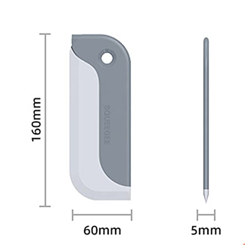 Image of 2 Pack Mini Squeegee, Small Kitchen Countertop Squeegee, Soft Glass Cleaner for Home Tabletop, Bathroom Mirror, Car Window Cleaning Squeegee All-Purpose Wiper Tool, Blue