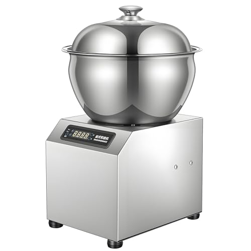 Potente motore con doppia rotazione. L'impastatrice professionale, dotata di un potente motore da 1500W/1800W, offre funzioni di rotazione in avanti e all'indietro per simulare l'impasto manuale, garantendo una miscelazione uniforme e migliorando l'elasticità dell'impasto.