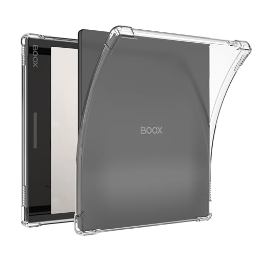BOZHUORUI Clear Case for 7" Onyx Boox Tablet Go 7 Color/Boox Page/Leaf2/Leaf3/Leaf3 C/Boox Galileo e-Reader - Ultra-Thin Lightweight Transparent Silicone Flexible Soft Back Cover (Clear)