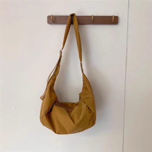 YXBQueen Crescent Crossbody Bag for Women Purses, Men Waterproof Nylon Messenger Bag, Dumpling Bag4