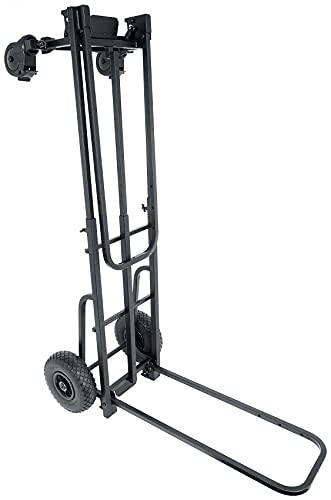 Rockville Rock Cart Pro 700 LB Capacity DJ Equipment Transport Roller Cart, Expandable Design, Smooth-Rolling Wheels, Folds Flat, for Mobile DJs and Event Professionals - Thumbnail 2