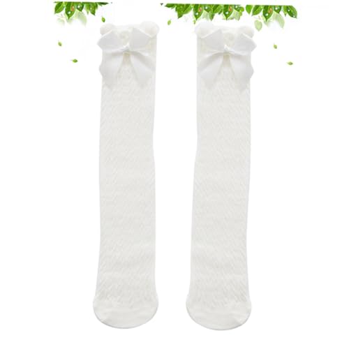 Girls Cotton Socks Big Bow Long Knee-high Design for Toddlers Soft Breathable and Comfortable for Everyday Wear for Dresses and Skirts