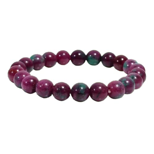 Bracelet rubis zoisite en cristal de guérison pour la paix et la fertilité