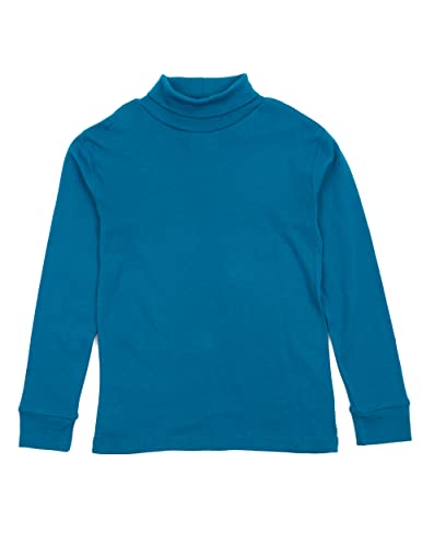 Image of Leveret Girls Boys & Toddler Solid Turtleneck 100% Cotton Kids Shirt (2 Toddler-14 Years) Variety of Colors
