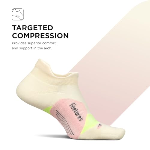 Image of Feetures Elite Light Cushion No Show Tab Sock Wave