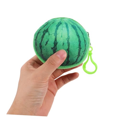 5pcs Realistic Watermelon Coin Pouch Boys and Girls Coin Purse Plush Fruit Wallet Boy Girl Educational Tool4