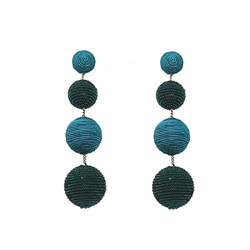 Suzanna Dai Silk Gumball Drop Earrings