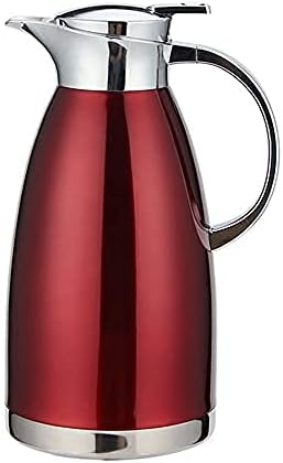 Amazon 卓上ポット 保温ポット 魔法瓶 ポット ティーポット コーヒーポット ステンレス鋼製 滑り止め 大容量 長期保温 保冷 保温 お茶 水 ジュース おしゃれ 使いやすい アウトドア 2300ml レッド 保温卓上ポット オンライン通販