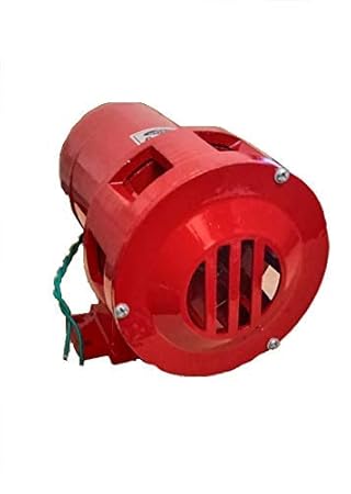 Hanutech Electronic Industrial Siren 220V AC Screw Wind Motor Single Phase Security Alarm Hooter Sound Range 1KM