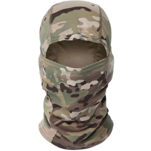 Camouflage Balaclava Mask Lightweight Breathable Camo Hood Snood Airsoft Military Army Hat Head Full Face Neck Cover Sheisty (UK Alpha S L Camouflage)