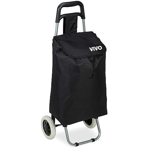 59L Folding Lightweight Shopping Trolley with Wheels Cover
