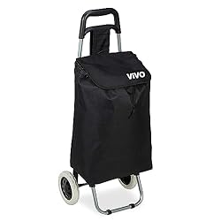 Huge Capacity: The shopping trolley has capacity of 59 liters, with the large capacity the shopping bag has ample space for your groceries and shopping items. 100x31x35cm for a perfect balance of size and storage capacity. Practical shopping trolleys...