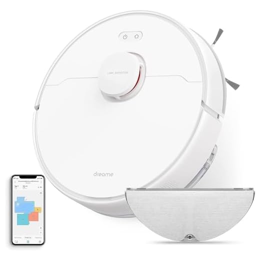 dreame D9 MAX Robot Aspirador y Fregasuelos, 4000 Pa Succión, LDS Navegación, Mapas de Varios Pisos, Control de App&Alexa, es Adecuado para Suelos Duros/Pelo de Mascotas, Blanco