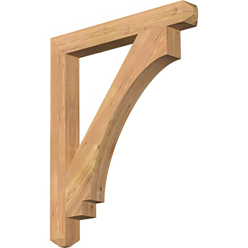 3 1/2"W x 30"D x 36"H Imperial Craftsman Smooth Bracket, Western Red Cedar