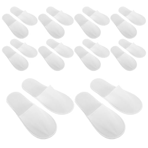 Chaussons d'hôtel jetables antidérapants lot de 28 paires de pantoufles voyage et invités