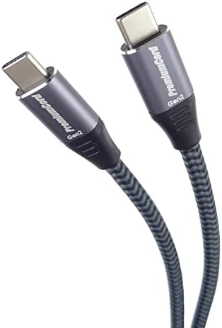 PremiumCord Cavo di Collegamento USB-C 3.2 Gen 1, SuperSpeed Trasferimento Dati Fino a 5Gbit/s, Cavo di Ricarica Fino a 2A, Potenza 40W, Spina USB 3.2 Generation 1 Type C, Nero, Lunghezza 0,5m