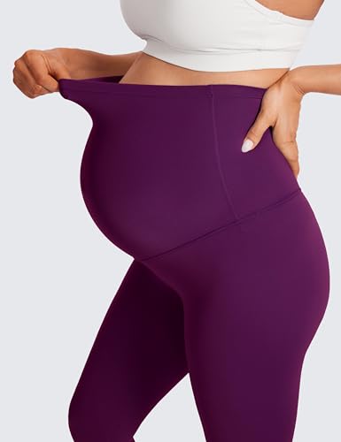 Image of CRZ YOGA Maternity Leggings 25 inch | Butterluxe, Extremely Soft, Gentle Compression, Yoga, Super High Rise, U-shaped Belly, Pregnancy and Postpartum