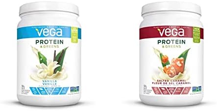 Vega Protein and Greens Vanilla (18 Servings) + Vega Protein and ...