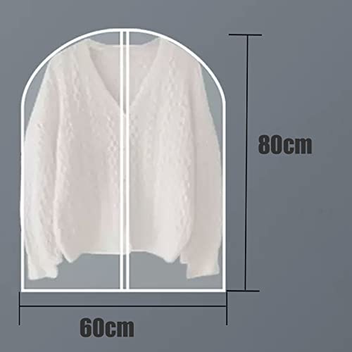 Storage Bags for Clothes,Garment Bags for Hanging Clothes Transparent New PEVA Material Thick and Delicate Top opening，The weaving Thread is Tight and Not Easy to Snag，Dust-proof Moisture-proof2