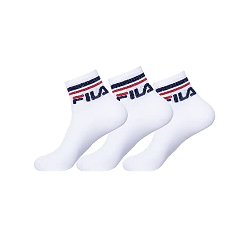 Fila F9398, Unisex Adult Socks, White, 35/38