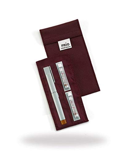 FRIO ® DUO: Insulin Cooling Travel Wallet (Burgundy) for Diabetics Made in United Kingdom - No icepacks, Ever again!-image-36